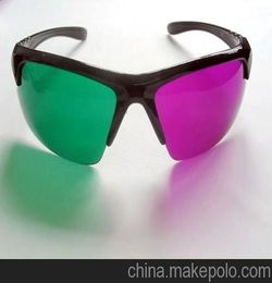 专业供应半框3D眼镜 红绿3D眼镜 诚信企业,厂家直销